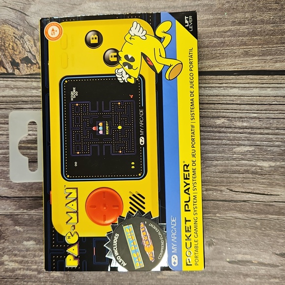 🎄 SALE! Arcade Pac-Man Handheld Console - Bright Yellow - Picture 4 of 5